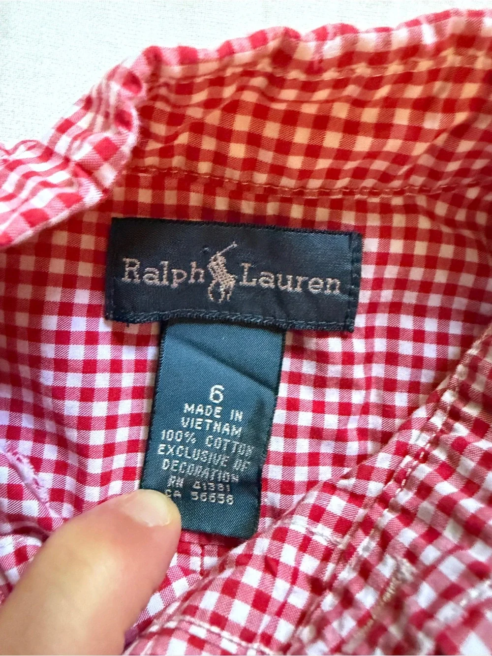Ralph Lauren Polo Red and Blue button up (set of 2 total). Boys size 6